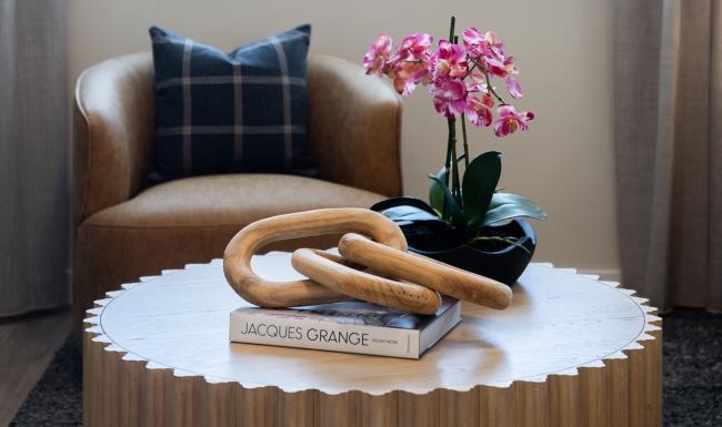 decor on a modern table