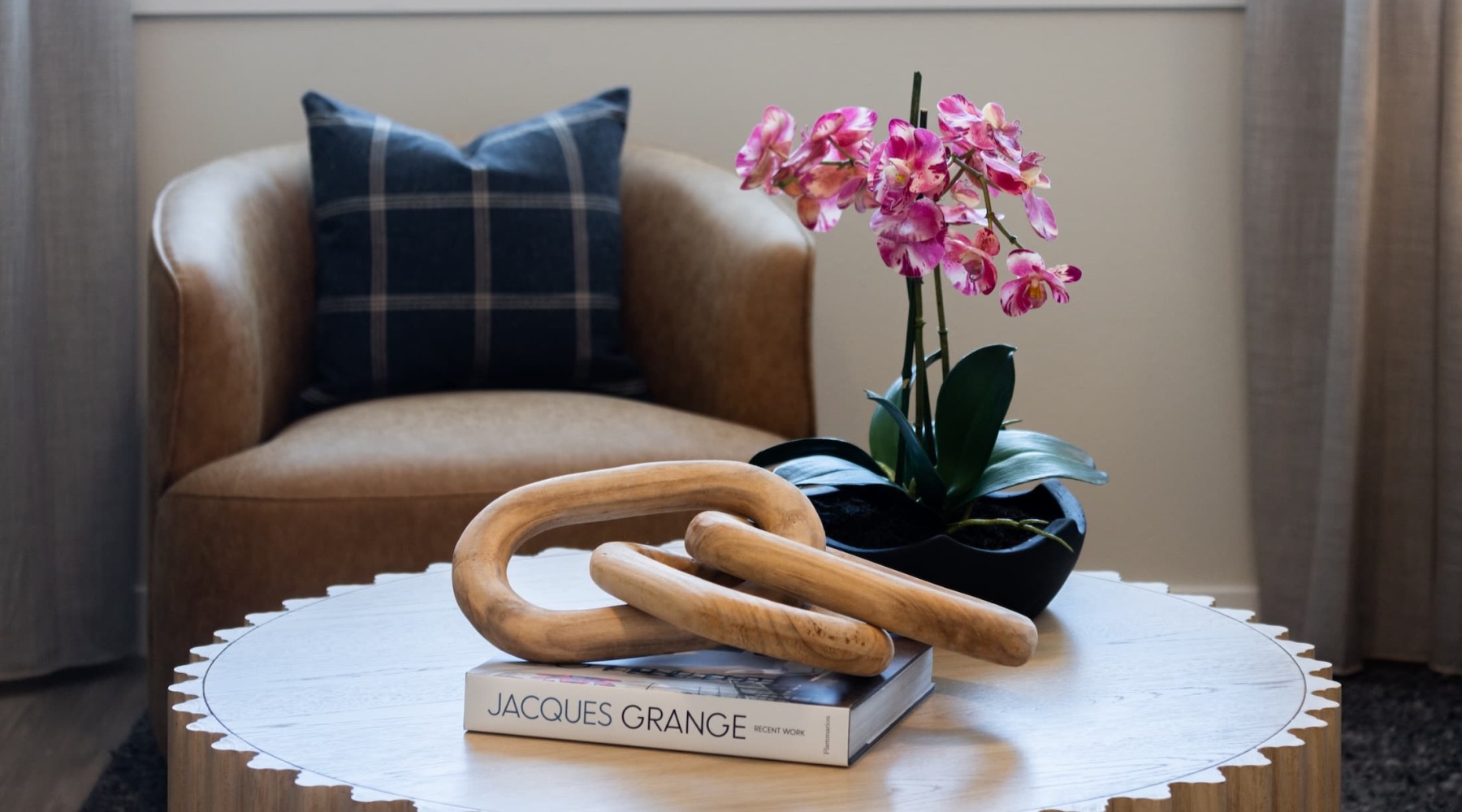 decor on a modern table