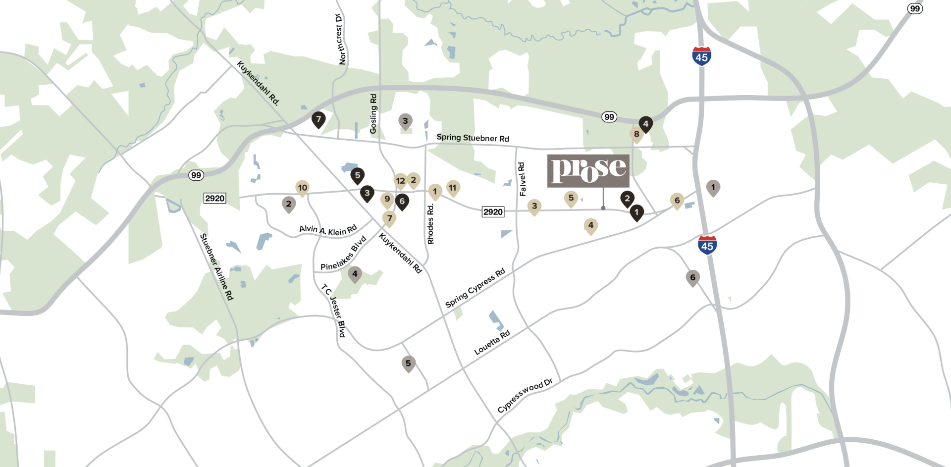 Prose Sterling Neighborhood map